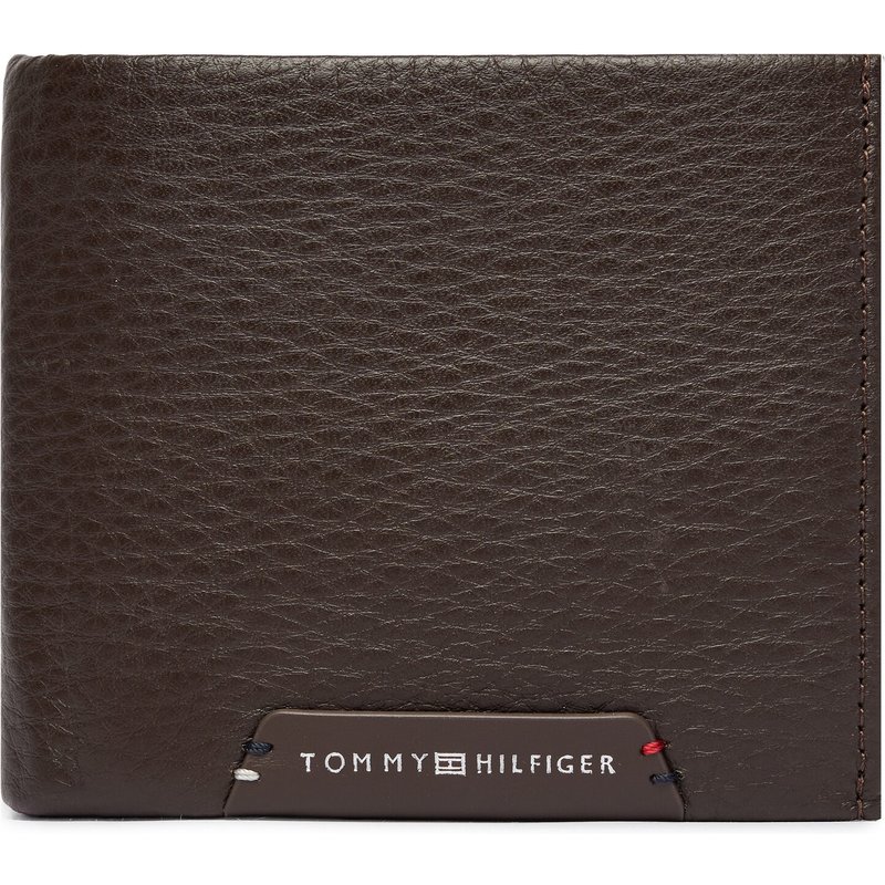 Geldbörse Tommy Hilfiger Th Corp Cc Flap And Coin AM0AM14780 Dunkelbraun