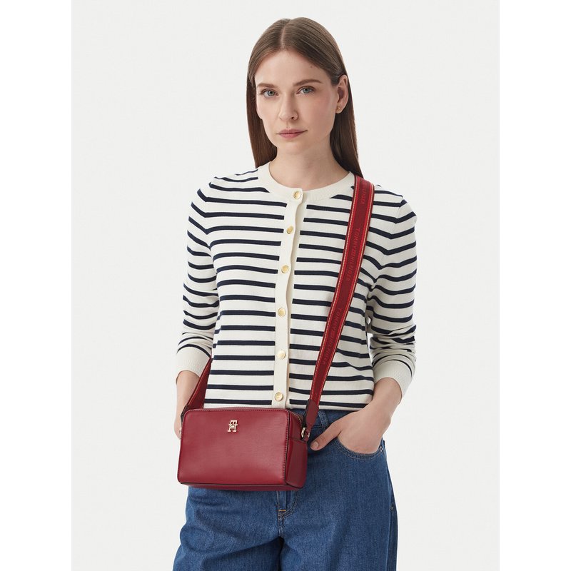 Handtasche Tommy Hilfiger Th Joy Camera Bag AW0AW19060 Rot