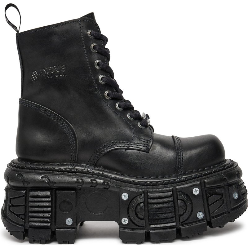 Schnürstiefel NEW ROCK M-TANK083-C1 Schwarz