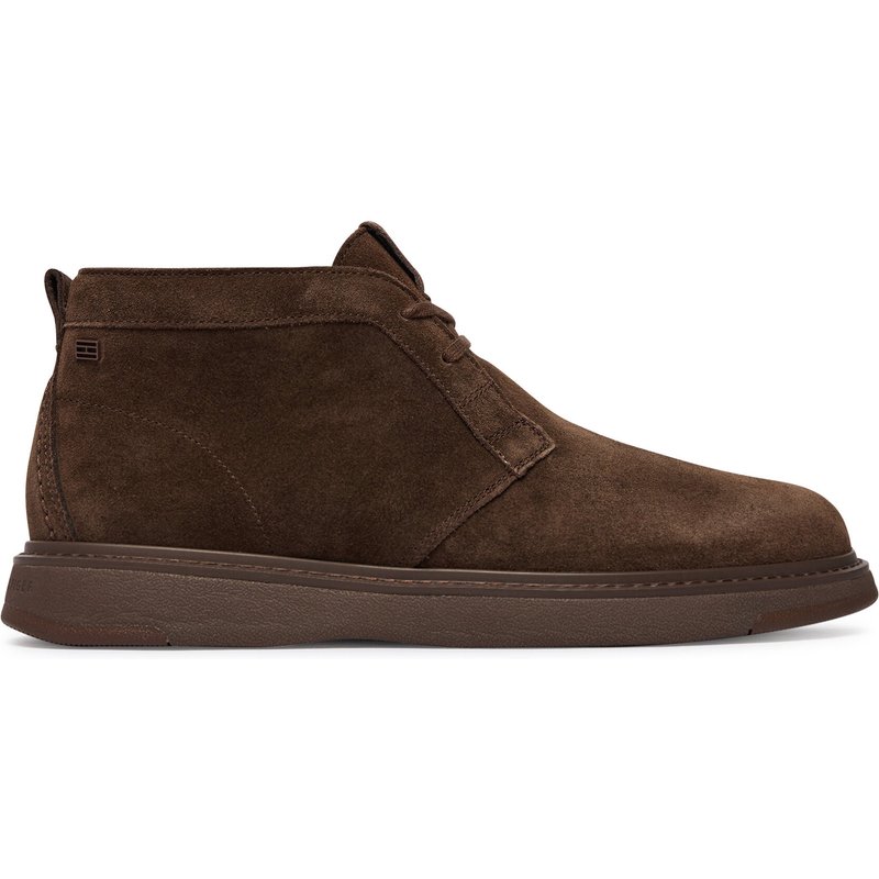 Schnürschuhe Tommy Hilfiger Comfort Suede Chukka FM0FM06074 Braun