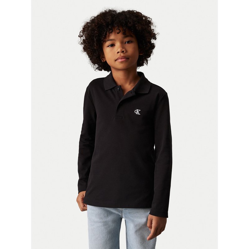 Calvin Klein Jeans Poloshirt Essential IB0IB02421 D Schwarz Regular Fit