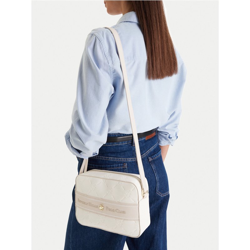 Handtasche Beverly Hills Polo Club EO-BHPC-L-013-09 Écru