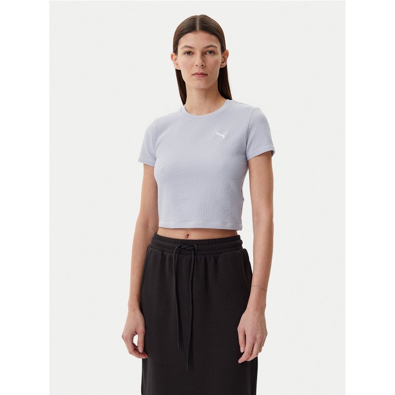 Puma T-Shirt Dare To 629806 Himmelblau Slim Fit