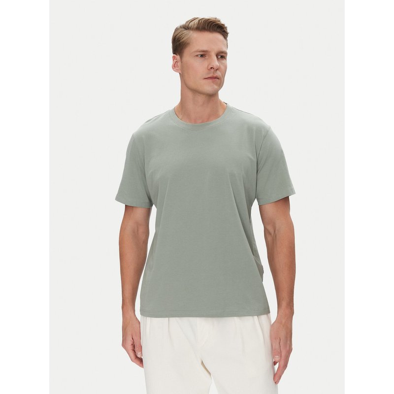 Selected Homme T-Shirt Aspen 16087842 Grün Regular Fit