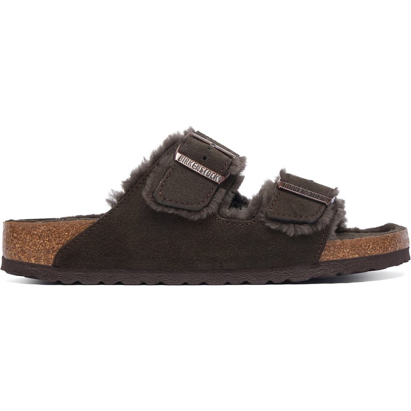 Pantoletten Birkenstock Arizona Shearling 1020528 Braun