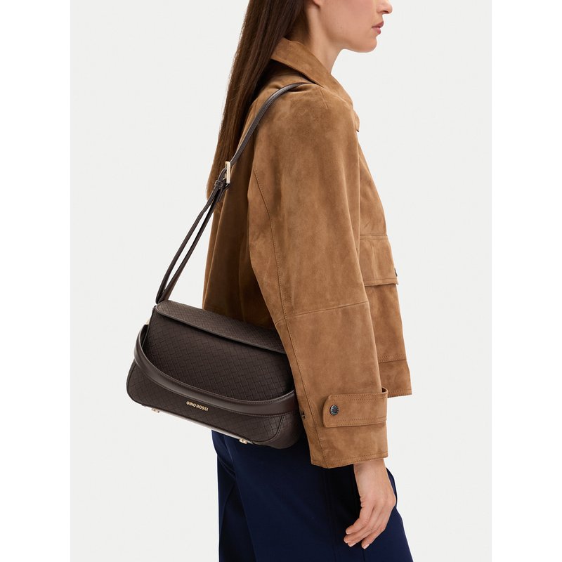 Handtasche GINO ROSSI EO-LDA9253 Dunkelbraun