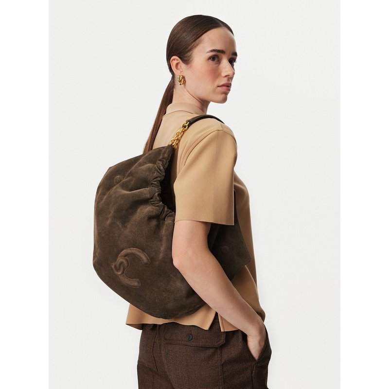 Handtasche Coccinelle V5G Coccinellesmash Suede Bim E1 V5G 11 02 01 Khakifarben