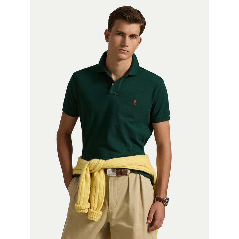 Polo Ralph Lauren Poloshirt Core Replen 710782592 Grün Custom Slim Fit