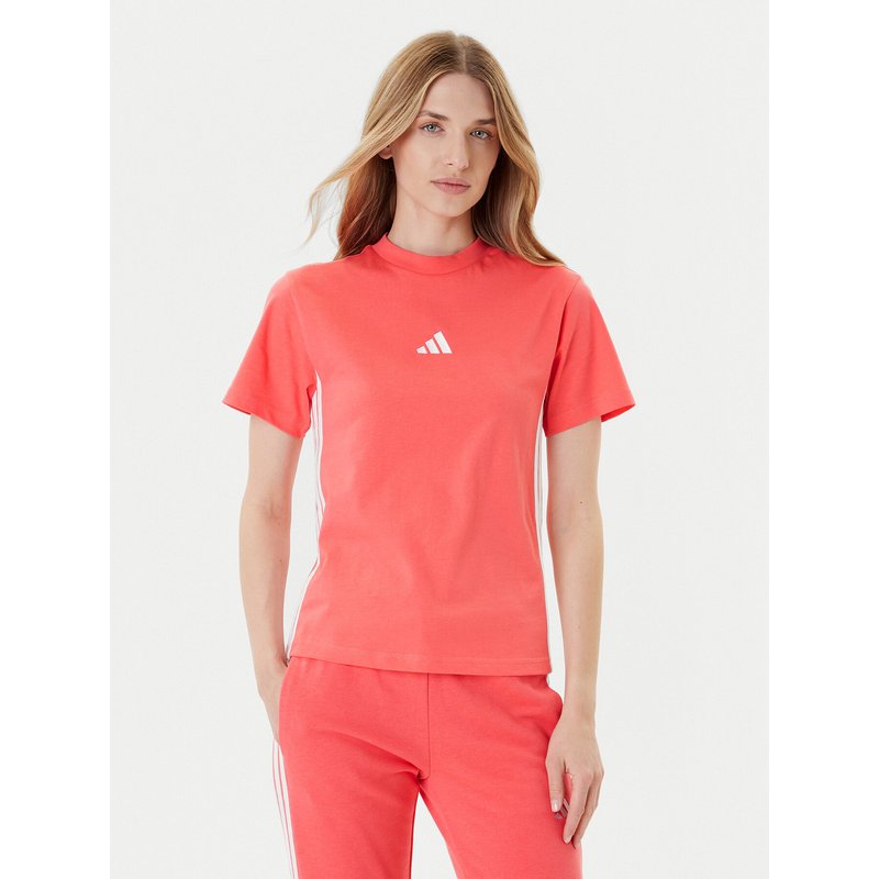 adidas T-Shirt Essentials 3-Stripes KE4377 Korallenfarben Regular Fit