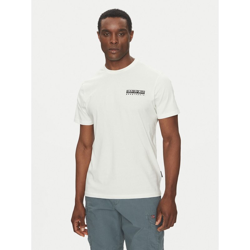 Napapijri T-Shirt S-Vignoni NP0A4ILX Écru Regular Fit