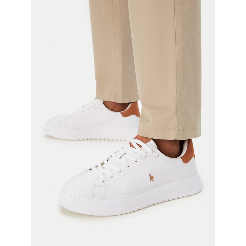Sneakers Polo Ralph Lauren RLite Court Tumbled 809P07170001 Weiß