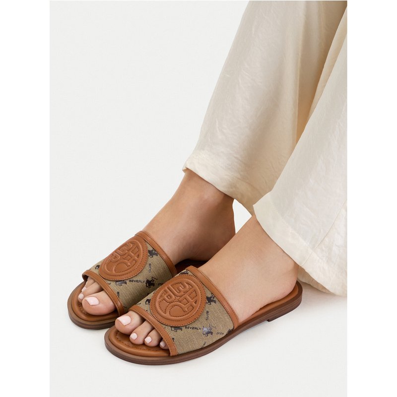 Pantoletten Beverly Hills Polo Club EO-HY6692-3 Braun