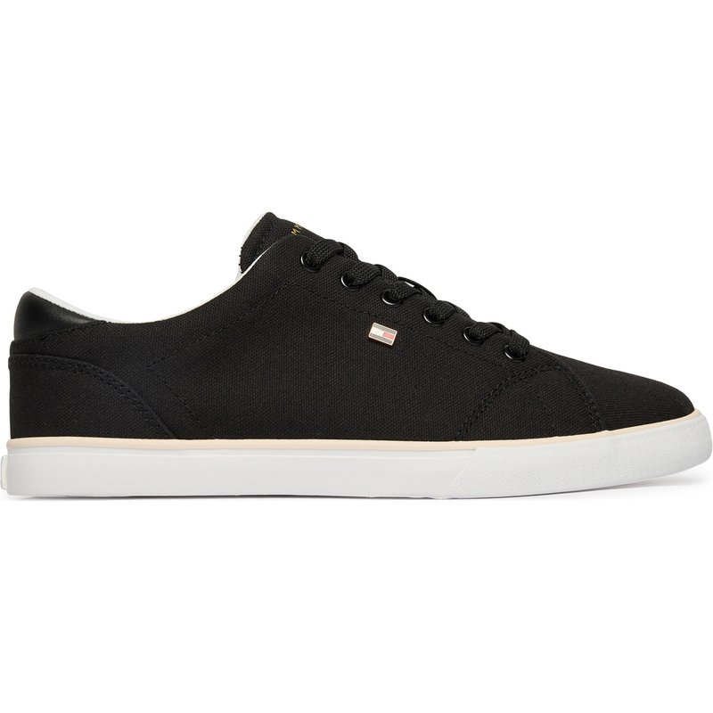 Sneakers aus Stoff Tommy Hilfiger Th Low Profile Vulc Canvas FW0FW09102 Schwarz