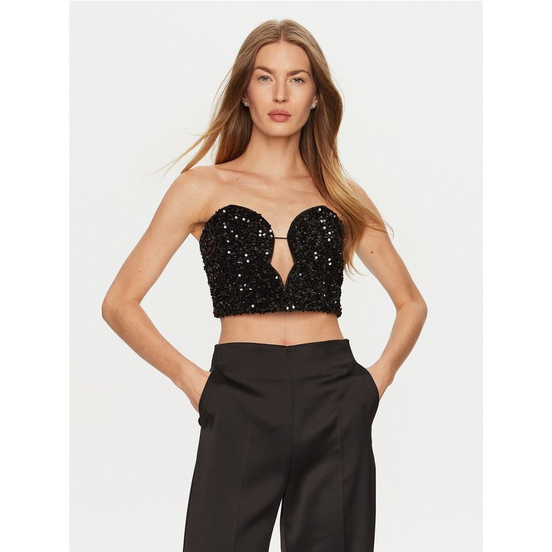 Bardot Top Eleni 59112TB2 Schwarz Slim Fit
