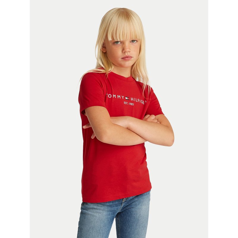 Tommy Hilfiger T-Shirt Essential KS0KS00397 D Rot Regular Fit