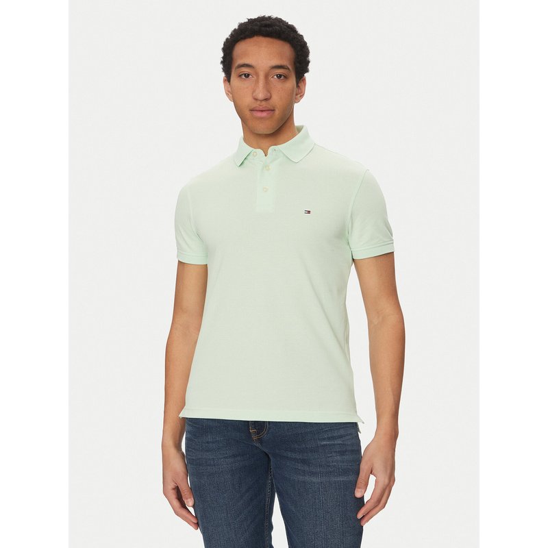 Tommy Hilfiger Poloshirt 1985 MW0MW17771 Grün Slim Fit
