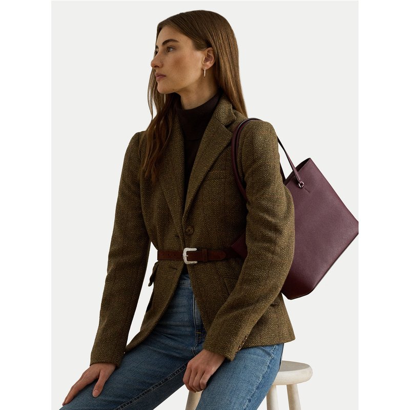 Handtasche LAUREN RALPH LAUREN 431924351026 Dunkelrot