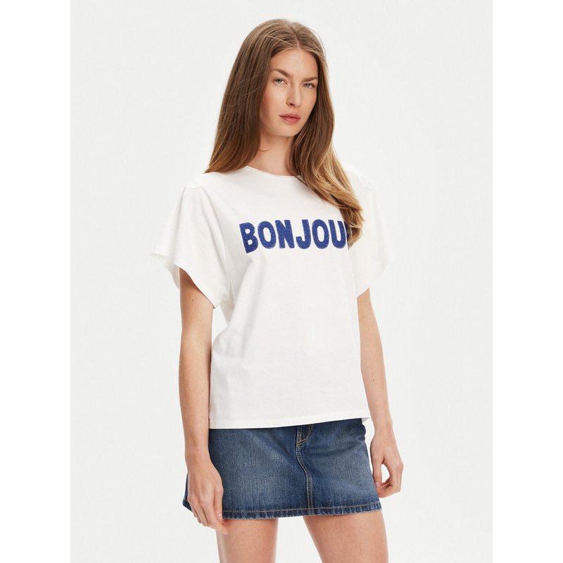 United Colors Of Benetton T-Shirt 3LNSD109Z Weiß Relaxed Fit