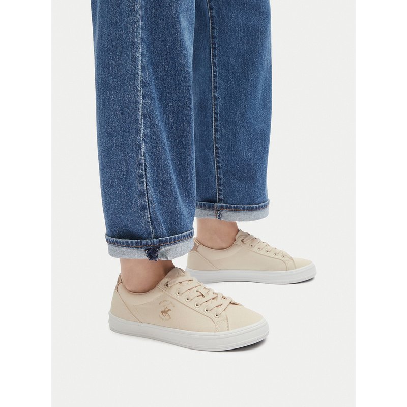 Sneakers aus Stoff Beverly Hills Polo Club V12-839 Beige