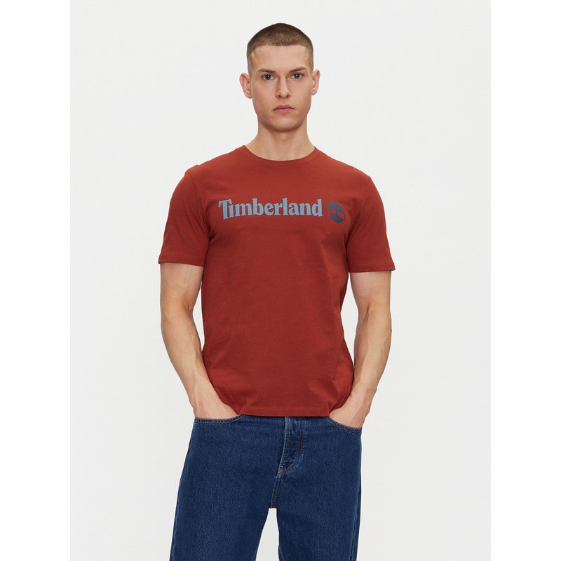 Timberland T-Shirt TB0A5UPQ Rot Regular Fit