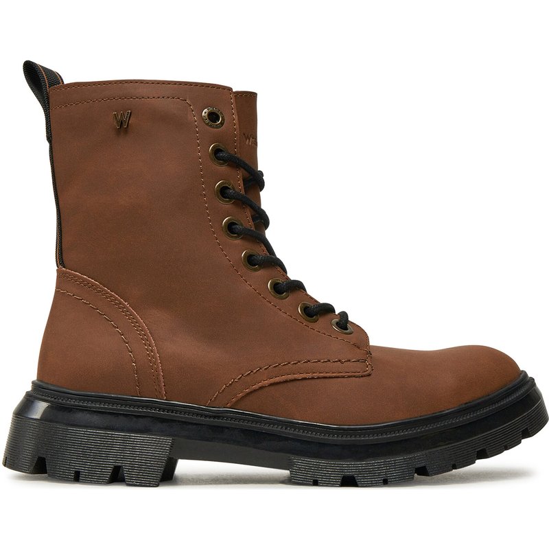 Schnürstiefeletten Wrangler Dakota 20243062.JCU Braun