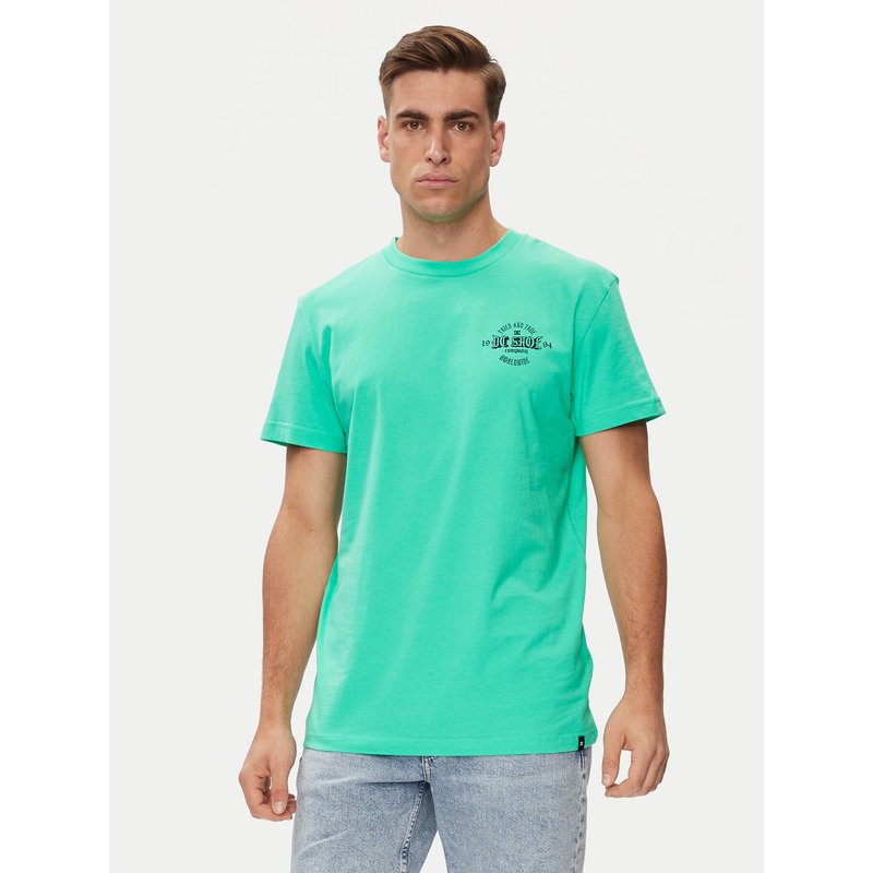 DC Shoes T-Shirt Chain Gang Tss ADYZT05348 Grün Regular Fit