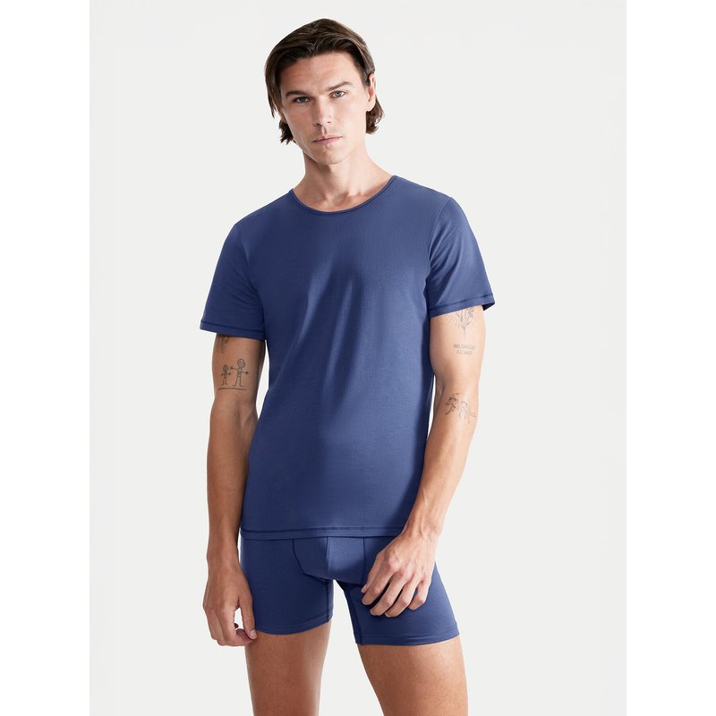 Sloggi Unterhemd 10222373 Blau Slim Fit