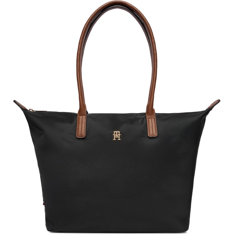Handtasche Tommy Hilfiger Popette Tote AW0AW17711 Schwarz