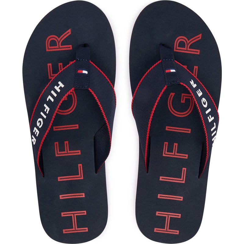 Zehentrenner Tommy Hilfiger Sporty Hilfiger Beach Sandal FM0FM05913 Dunkelblau