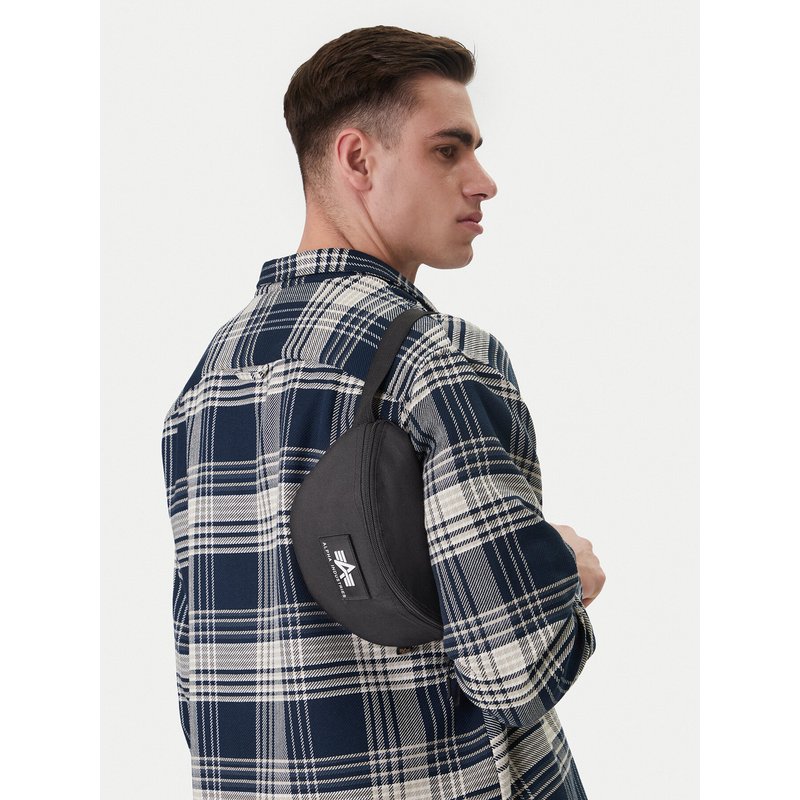 Gürteltasche Alpha Industries Rubber Print Waistbag 198912 Schwarz