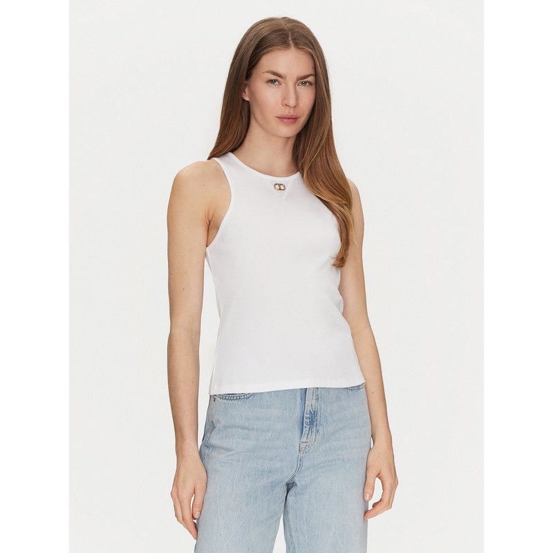 TWINSET Top 251TP2550 Weiß Slim Fit