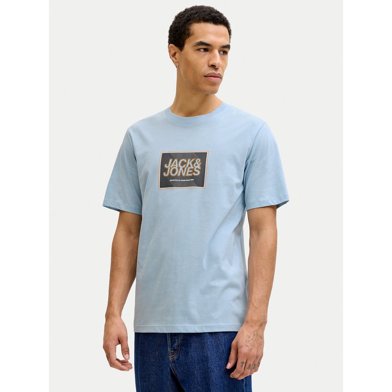 Jack & Jones T-Shirt Jjrain Tee Ss Crew Neck 12288097 Himmelblau Regular Fit
