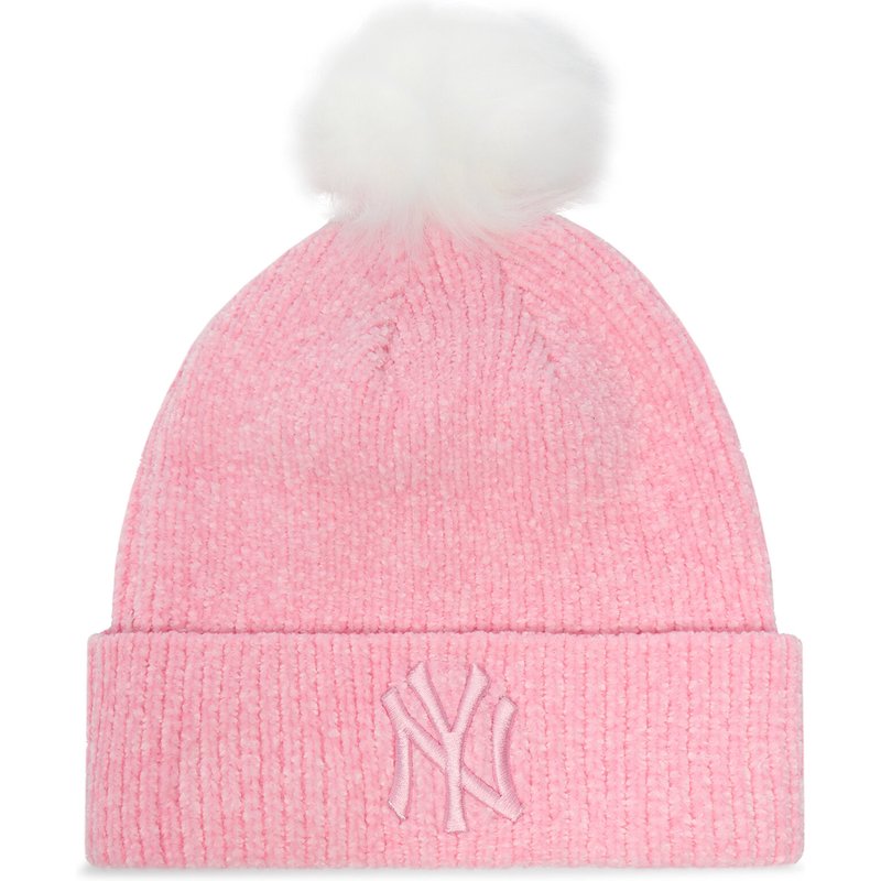 Mütze New Era New York Yankees Chenille Beanie 60284837 Rosa