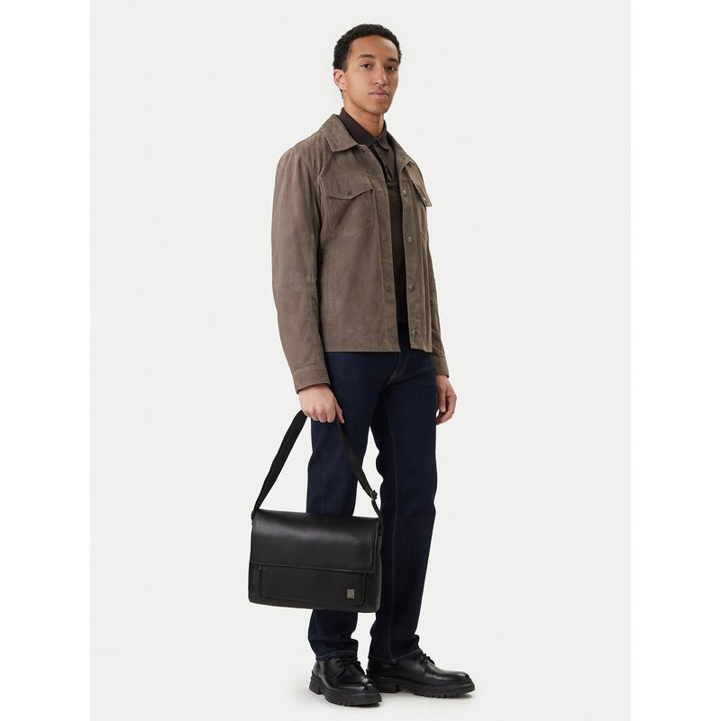 Umhängetasche Calvin Klein Emblem Hw Flap Messenger LV04D3299G Schwarz
