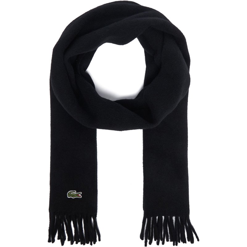 Schal Lacoste RE7864 Schwarz