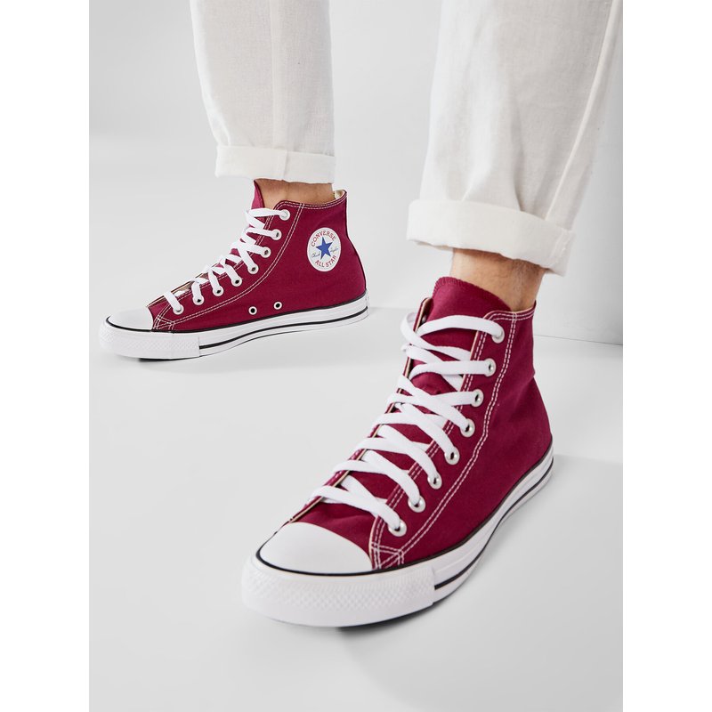 Sneakers aus Stoff Converse All Star Hi Maroon M9613 Dunkelrot