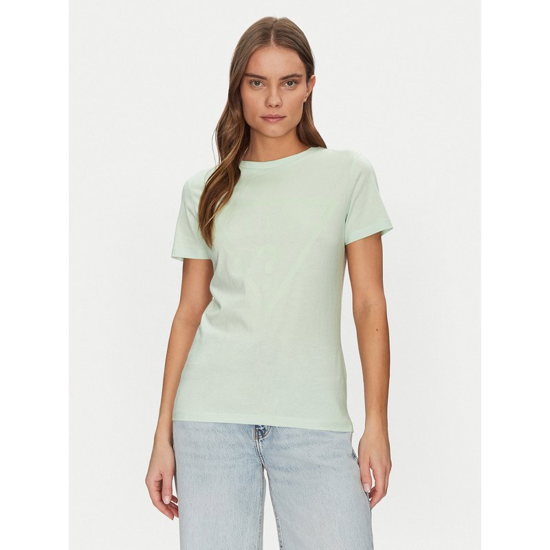 Guess T-Shirt V2YI07 K8HM0 Grün Regular Fit