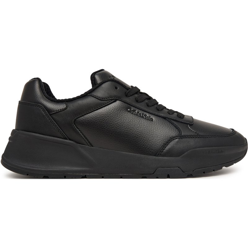 Sneakers Calvin Klein City Runner Laceup Lth Mix HM0HM02309 Schwarz