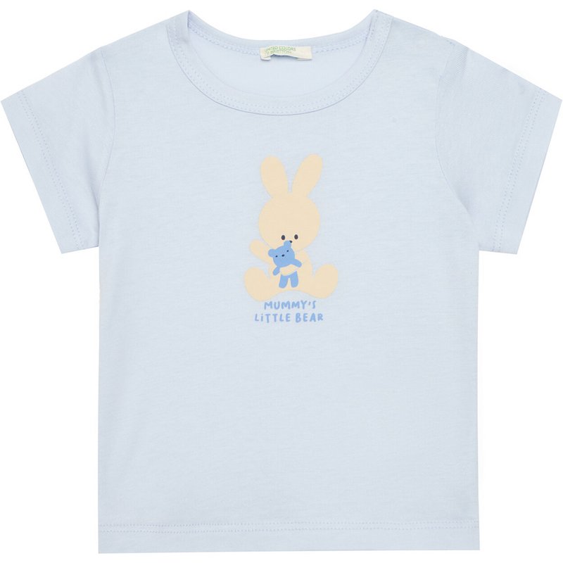 United Colors Of Benetton T-Shirt 3I1XA1067 Blau Regular Fit