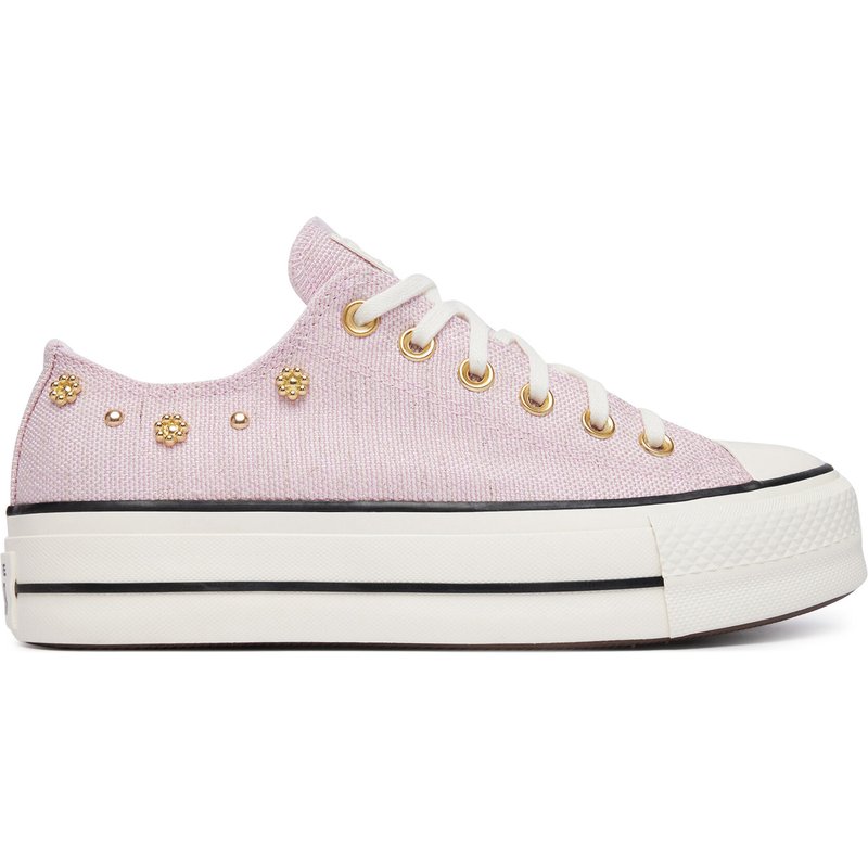 Sneakers aus Stoff Converse Chuck Taylor All Star Lift Platform Heathered Glam A17595C Rosa