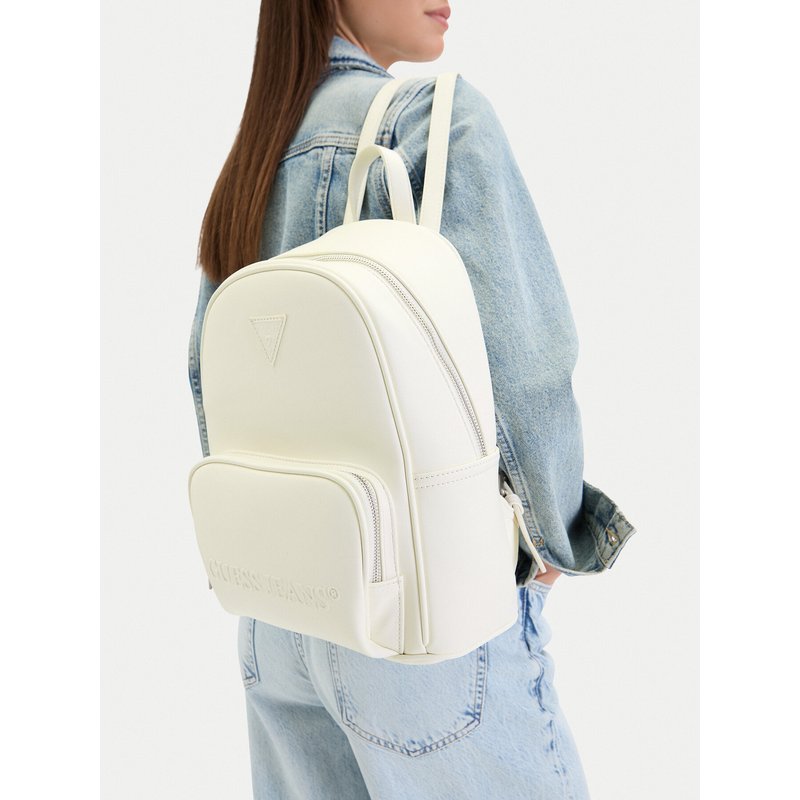 Rucksack Guess Jeans CWBEO-GUESS-B-011-09 Écru