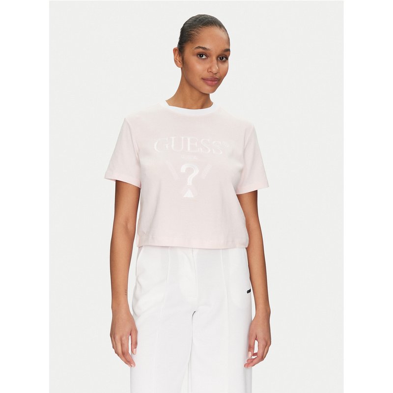 Guess T-Shirt V5GI18 I3Z14 Rosa Boxy Fit