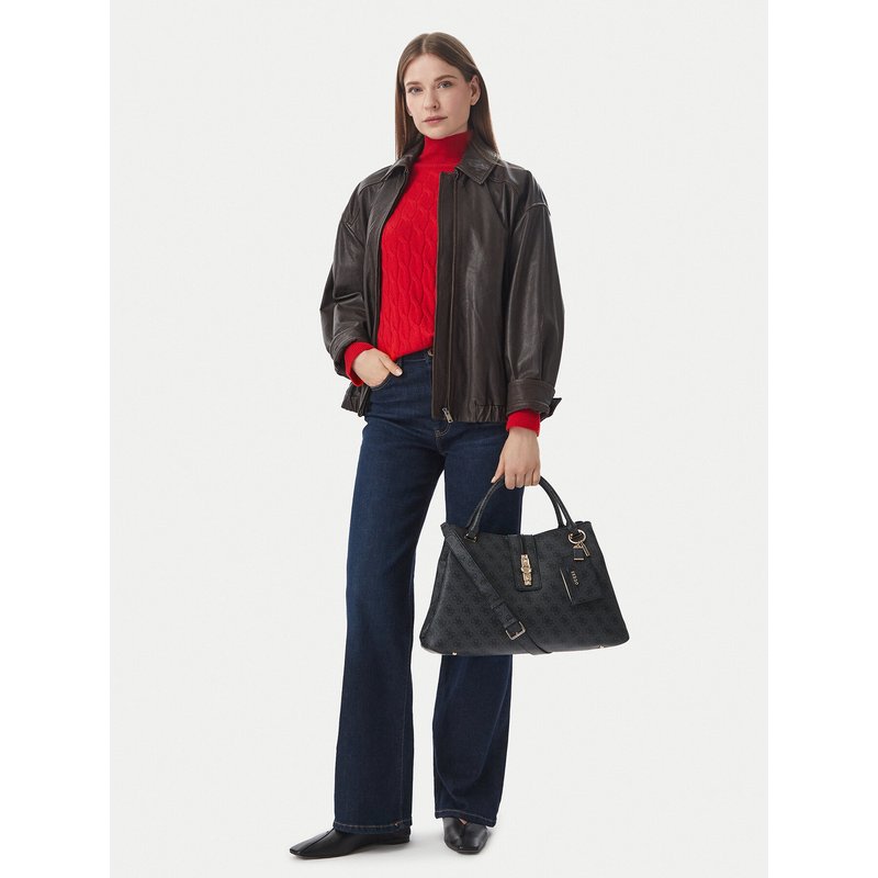 Handtasche Guess Yvonne Logo HWSG23 78220 Dunkelgrau