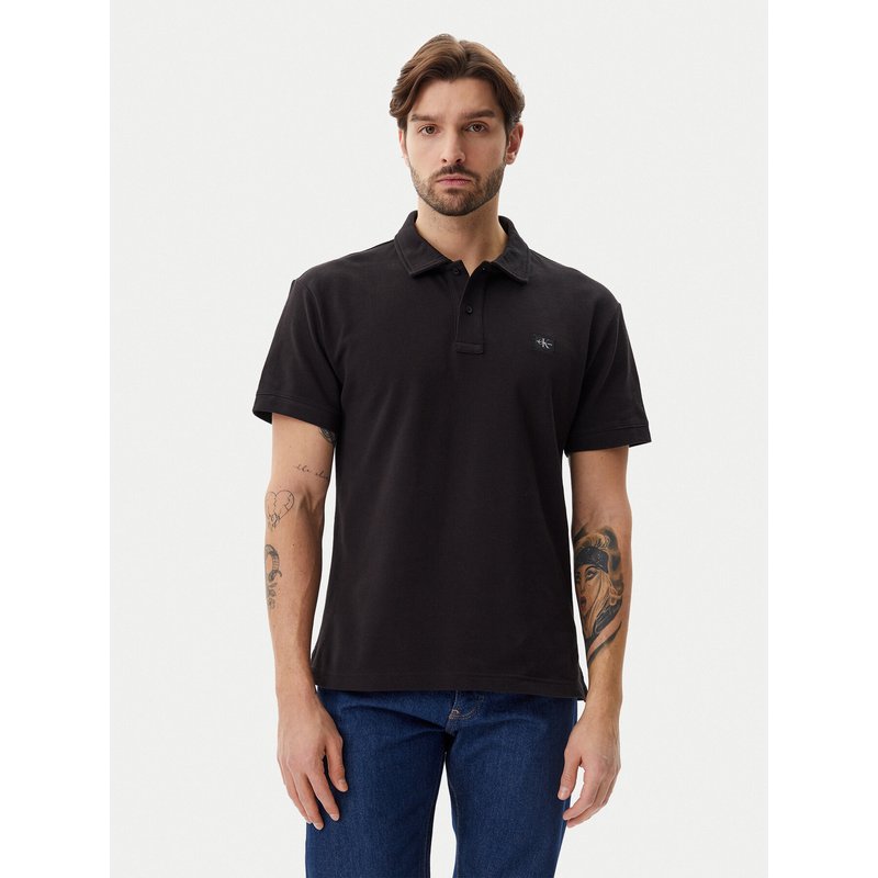 Calvin Klein Jeans Poloshirt J30J327040 Schwarz Regular Fit