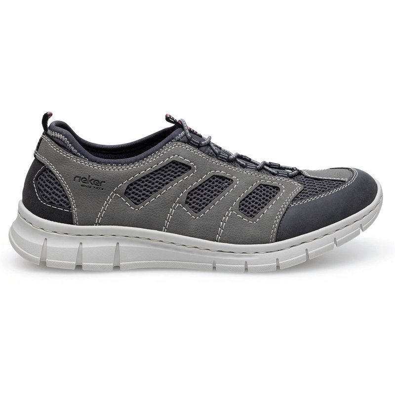 Halbschuhe Rieker B7762-45 Grau