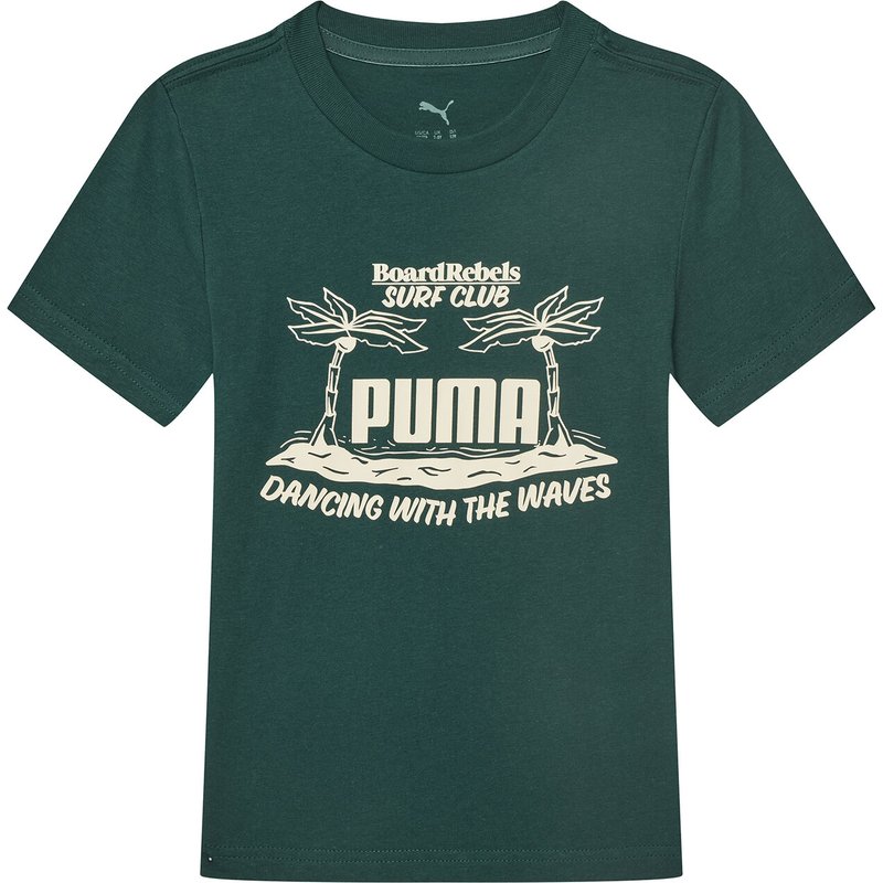 Puma T-Shirt MID90S Graphic 685152 Grün Regular Fit