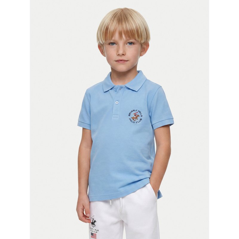 Beverly Hills Polo Club Poloshirt P-SS26B-P42560 Blau Regular Fit