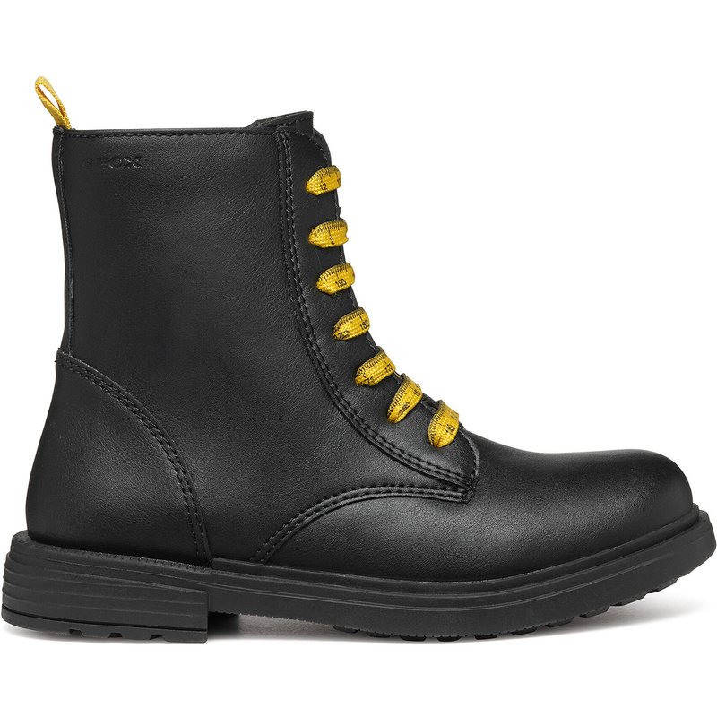 Schnürstiefeletten Geox Eclair J049QD 0003W C0054 D Schwarz