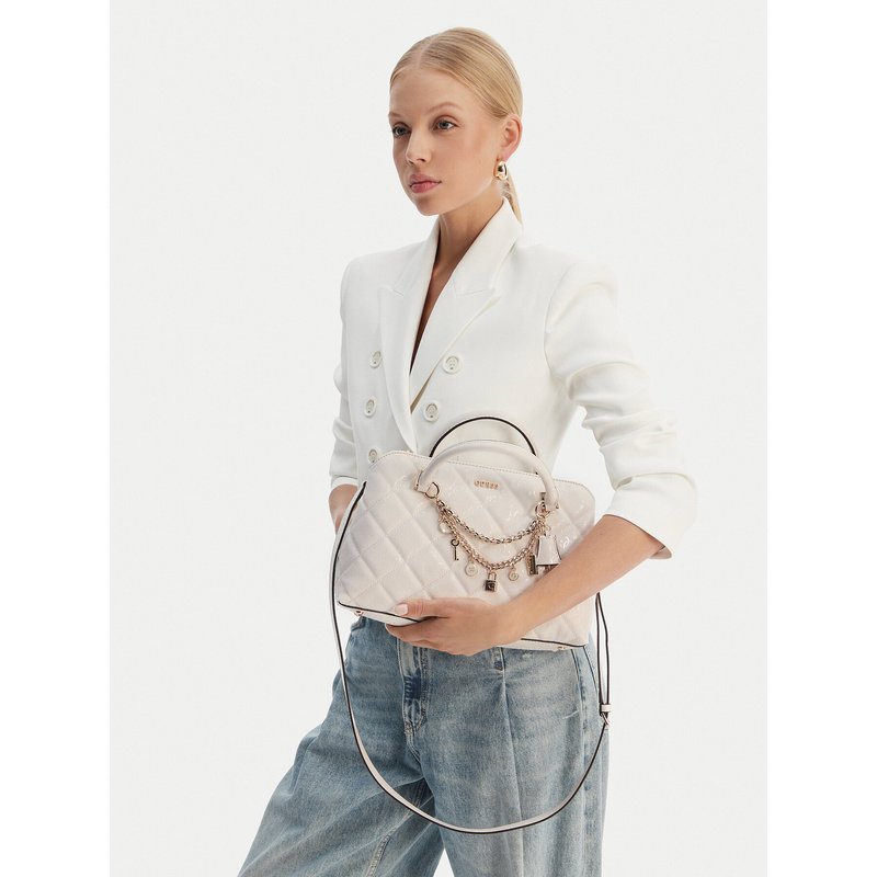 Handtasche Guess HWGG99 12060 Écru