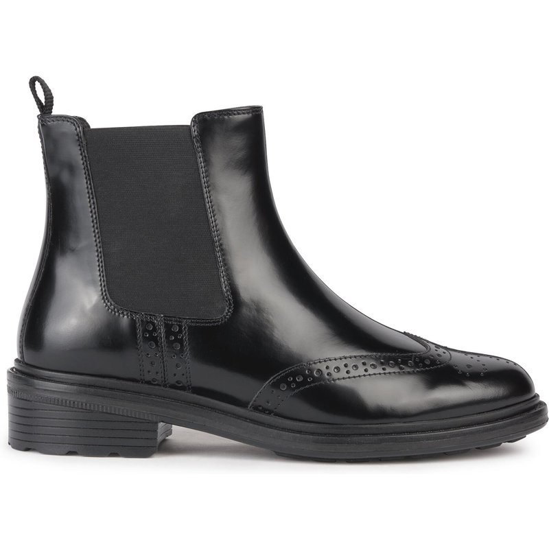 Klassische Stiefeletten Geox D Walk Pleasure D36TGD 00038 C9999 Schwarz